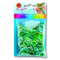 Folia Rubber Loops Yeşil 500 adet 25 s-Clips