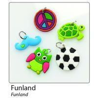 Folia Rubber Loops Charms Funland 6 çeşit