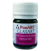 PonART Glass Art 20 ml Carmine Kırmızı