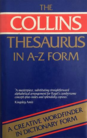 Collins Pocket Reference Thesaurus In A-Z Form (İngilizce-İngilizce) Ciltli, şömizli (2. EL)