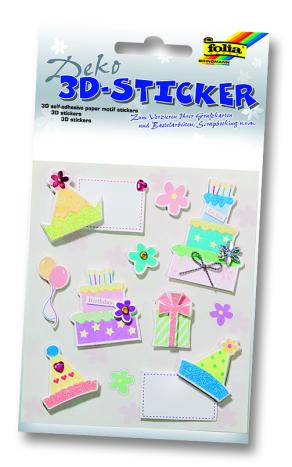 Folia 3D Kağıt Motif Sticker Set6