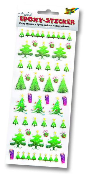 Folia Epoxy-Resin Sticker 11x27cm Christmas Set5