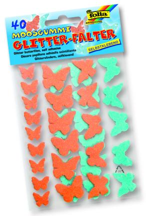 Folia Eva Sticker Glitter Kelebek 40 adet