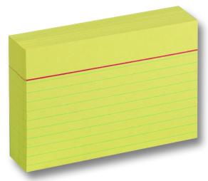 Folia Index Card 190gsm A7 sarı 100 adet