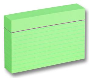 Folia Index Card 190gsm A7 yeşil 100 adet