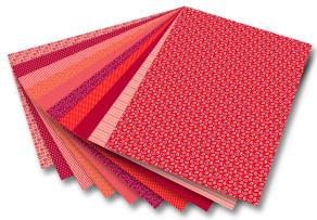 Folia Motiv Karton 50x70 Basics Kırmızı 10tabaka