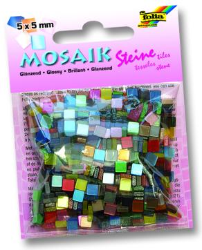 Folia Mozaik 5x5mm 45gr 10 renk Parlak 700 adet