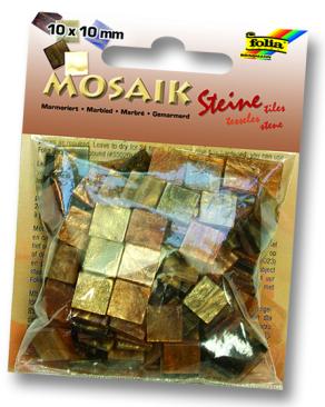 Folia Mozaik 10x10mm 45gr Mermer-kahverengi 190'lı