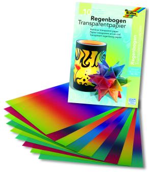 Folia Transparan 100gsm 22x32cm 10yaprak Gökkuşağı