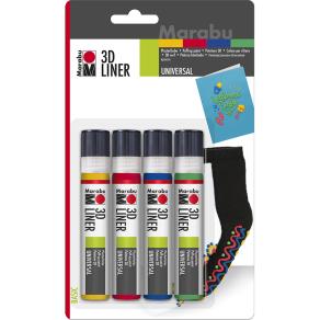 Marabu 3D Liner Set Basics 4 Renk