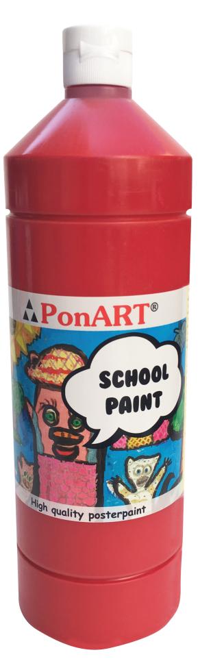 PonART School Paint Açık Kırmızı 1000ml