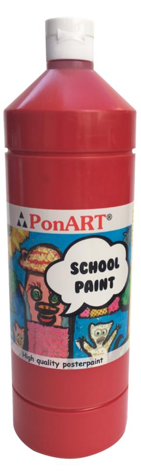 PonART School Paint Koyu Kırmızı 1000ml