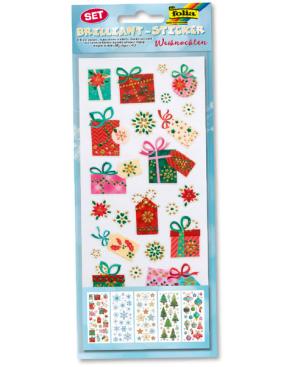 Folia Brillant StickerSet 10x23cm 5tabaka Yeni yıl